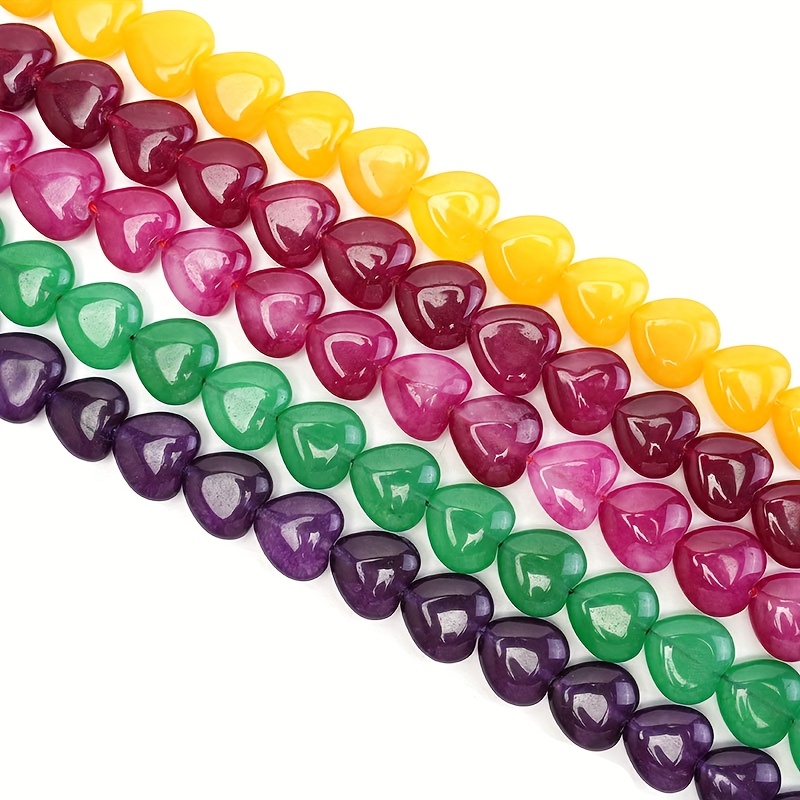 High-Quality Natural Stone Decorative Beads, 15mm